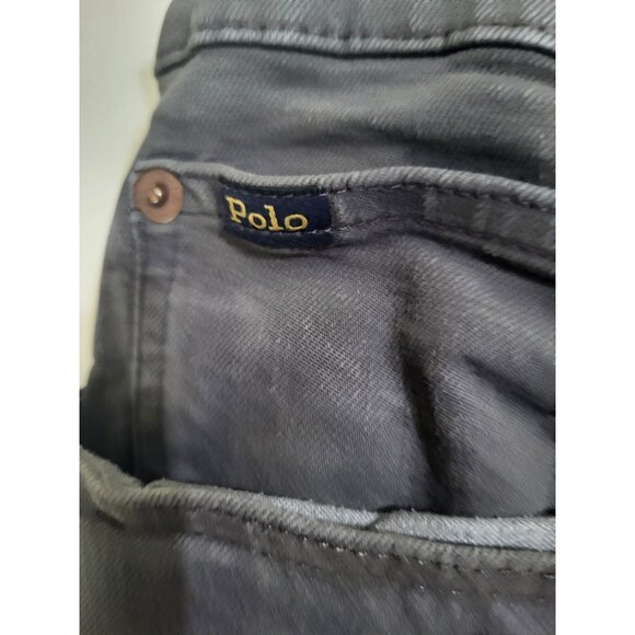 POLO Ralph Lauren Men's Hampton Relaxed Straight Jeans Grey Stretch 40x30 - Picture 7 of 14
